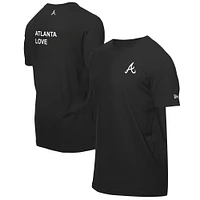 T-shirt noir New Era x j-FROST pour homme des Braves d'Atlanta