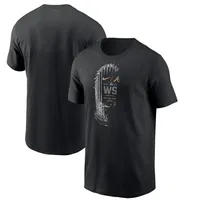 T-shirt Commish des champions séries mondiales Atlanta Braves 2021 Nike noir pour homme