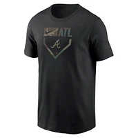 Men's Nike Black Atlanta Braves Camo T-Shirt