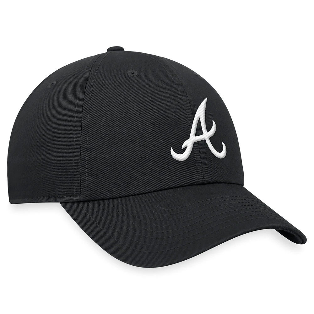 Men's Nike Black Atlanta Braves Club Adjustable Hat