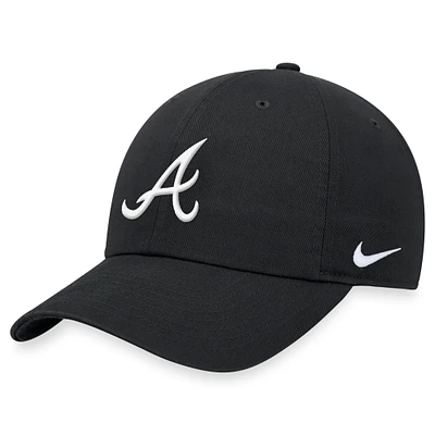 Men's Nike Black Atlanta Braves Club Adjustable Hat