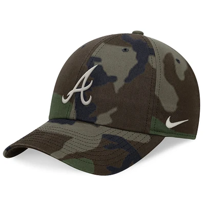 Casquette ajustable Nike Camo Atlanta Braves Club pour homme