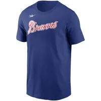 T-shirt Nike Dale Murphy Royal Atlanta Braves Cooperstown Collection pour homme avec nom et numéro