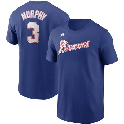 T-shirt Nike Dale Murphy Royal Atlanta Braves Cooperstown Collection pour homme avec nom et numéro