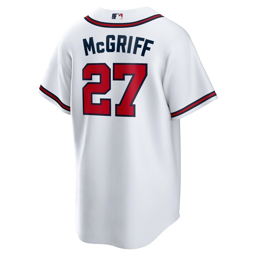 Maillot Nike Fred McGriff Atlanta Braves 2023 Hall of Fame Inline Replica Homme Blanc