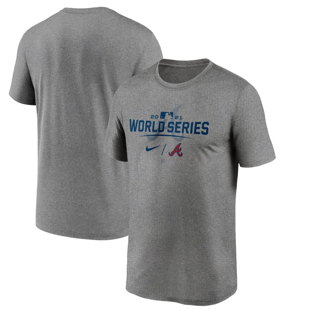 Youth Fanatics Branded Heathered Gray Atlanta Braves 2021 World