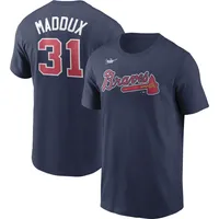 Men's Nike Hank Aaron Atlanta Braves Cooperstown Collection Name & Number  Royal T-Shirt