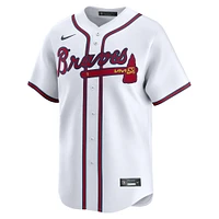 Maillot de joueur Nike John Smoltz pour hommes, blanc, Atlanta Braves, domicile limité