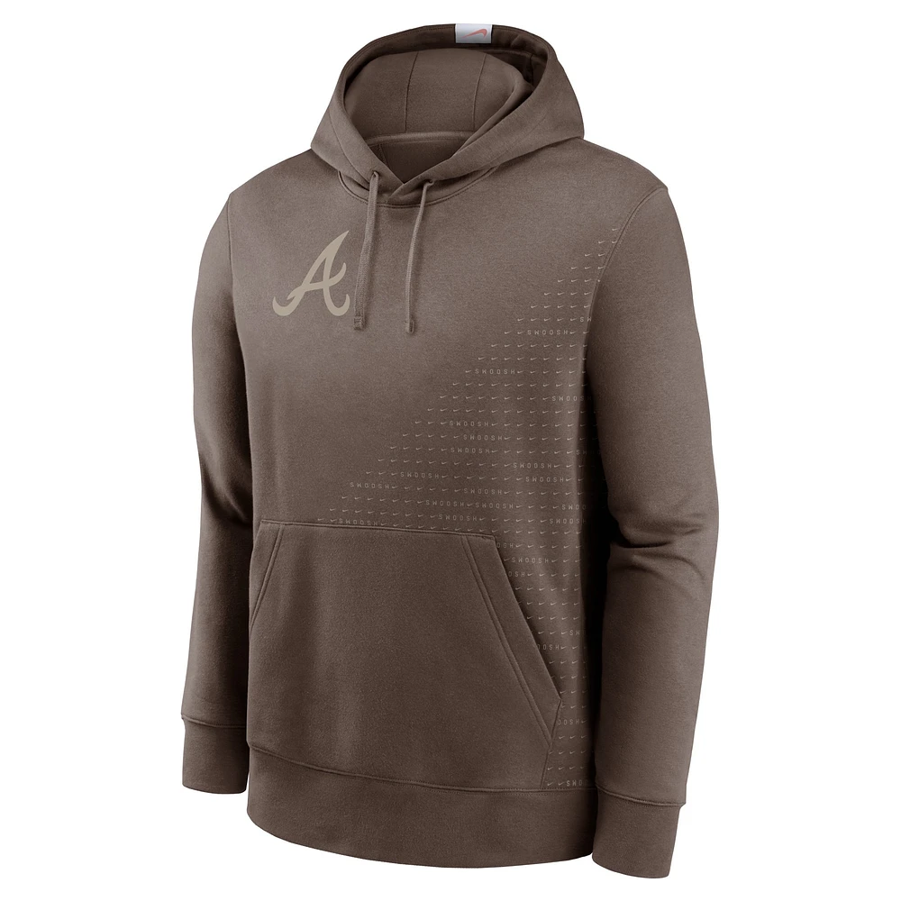 Sweat à capuche Nike Atlanta Braves Statement marron clair pour homme