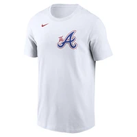 Men's Nike Matt Olson White Atlanta Braves City Connect Fuse Name & Number T-Shirt