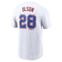 T-shirt avec nom et numéro Nike Matt Olson pour hommes des Atlanta Braves City Connect Fuse