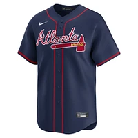 Maillot de joueur alternatif limité Nike Matt Olson pour hommes, bleu marine, Atlanta Braves