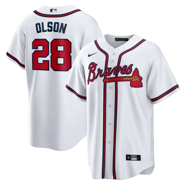 Youth Matt Olson Atlanta Braves Navy Replica Jersey