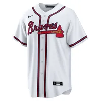 Men's Nike White Atlanta Braves Home Replica Team Jersey