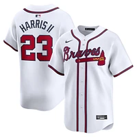 Maillot Nike Michael Harris II pour homme, blanc, Atlanta Braves, domicile, joueur limité