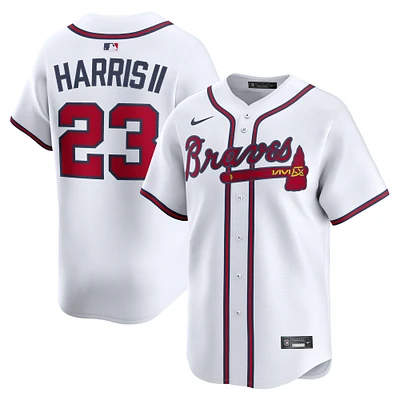 Men's Nike Michael Harris II White Atlanta Braves Home Limited Player Jersey