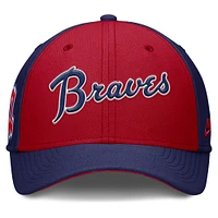 Men's Nike Navy/Red Atlanta Braves Rise Swoosh Performance Flex Hat