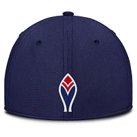 Men's Nike Navy/Red Atlanta Braves Rise Swoosh Performance Flex Hat