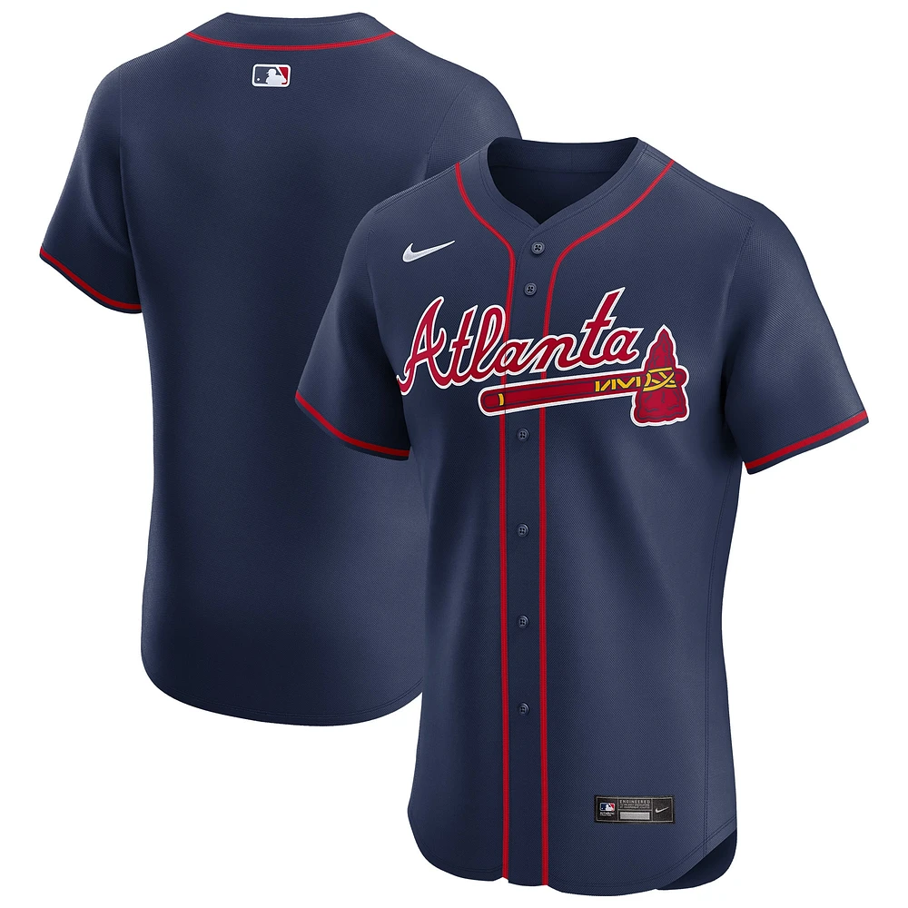 Maillot Nike bleu marine Atlanta Braves Alternate Elite pour homme