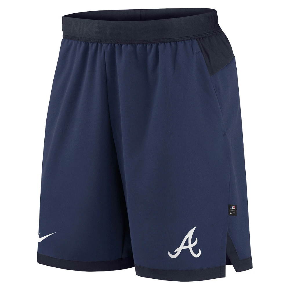 Men's Nike Navy Atlanta Braves Authentic Collection Flex Vent Performance Shorts