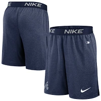 Short en tricot performance Nike Atlanta Braves Authentic Collection pour homme - Bleu marine