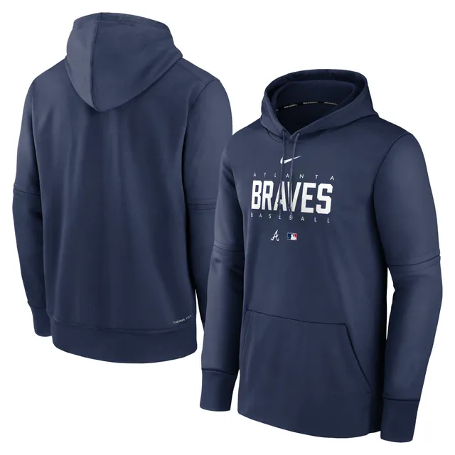 Youth Atlanta Braves Nike Navy Authentic Collection Fleece Performance Pullover  Hoodie