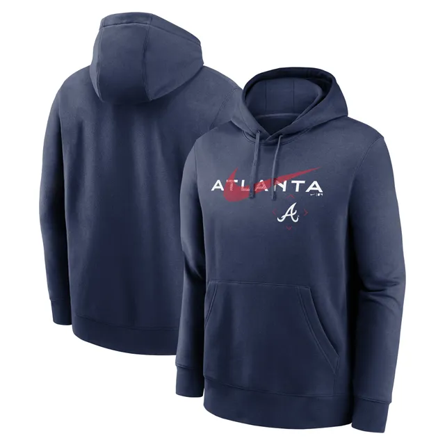 Atlanta Braves Fanatics Branded Women's Logo Pullover Hoodie - Navy