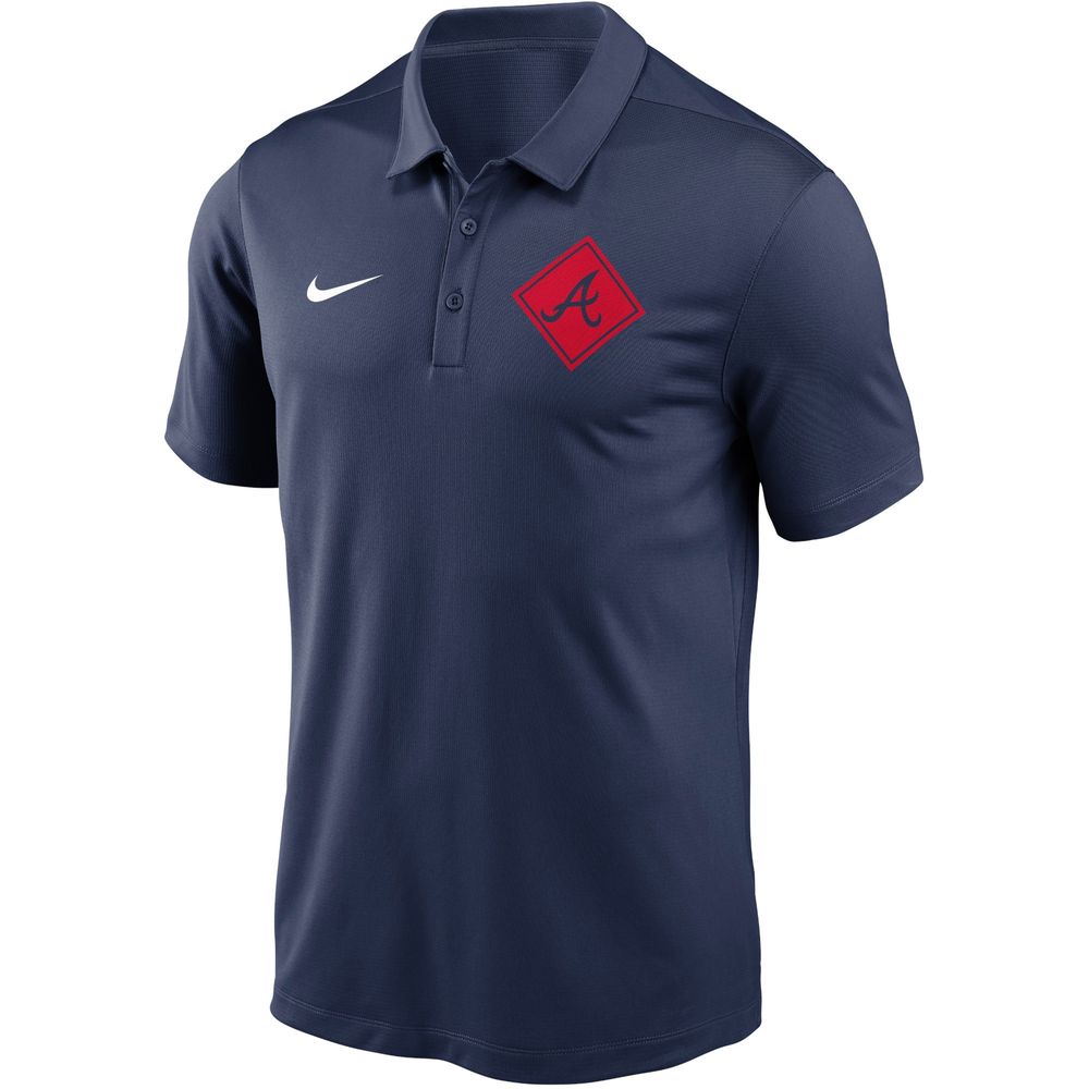 Men's Nike Navy Atlanta Braves Diamond Icon Performance - Polo