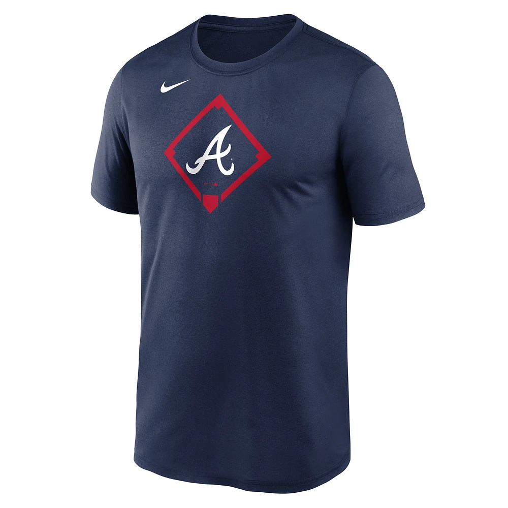 T-shirt Nike bleu marine Atlanta Braves Icon Legend Performance pour homme