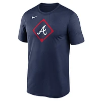 T-shirt Nike bleu marine Atlanta Braves Icon Legend Performance pour homme
