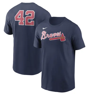 Men’s Nike Jackie Robinson Brooklyn Dodgers Cooperstown Collection Name &  Number Royal T-Shirt