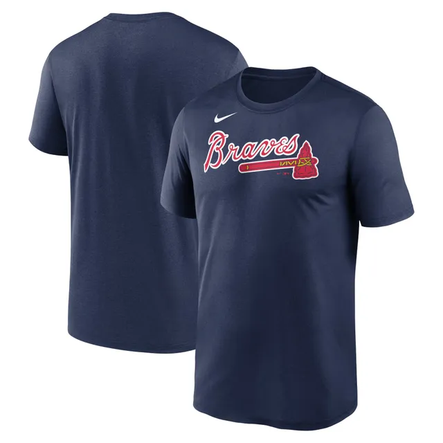 Men's Fanatics Branded Red Atlanta Braves Official Team Wordmark T-Shirt