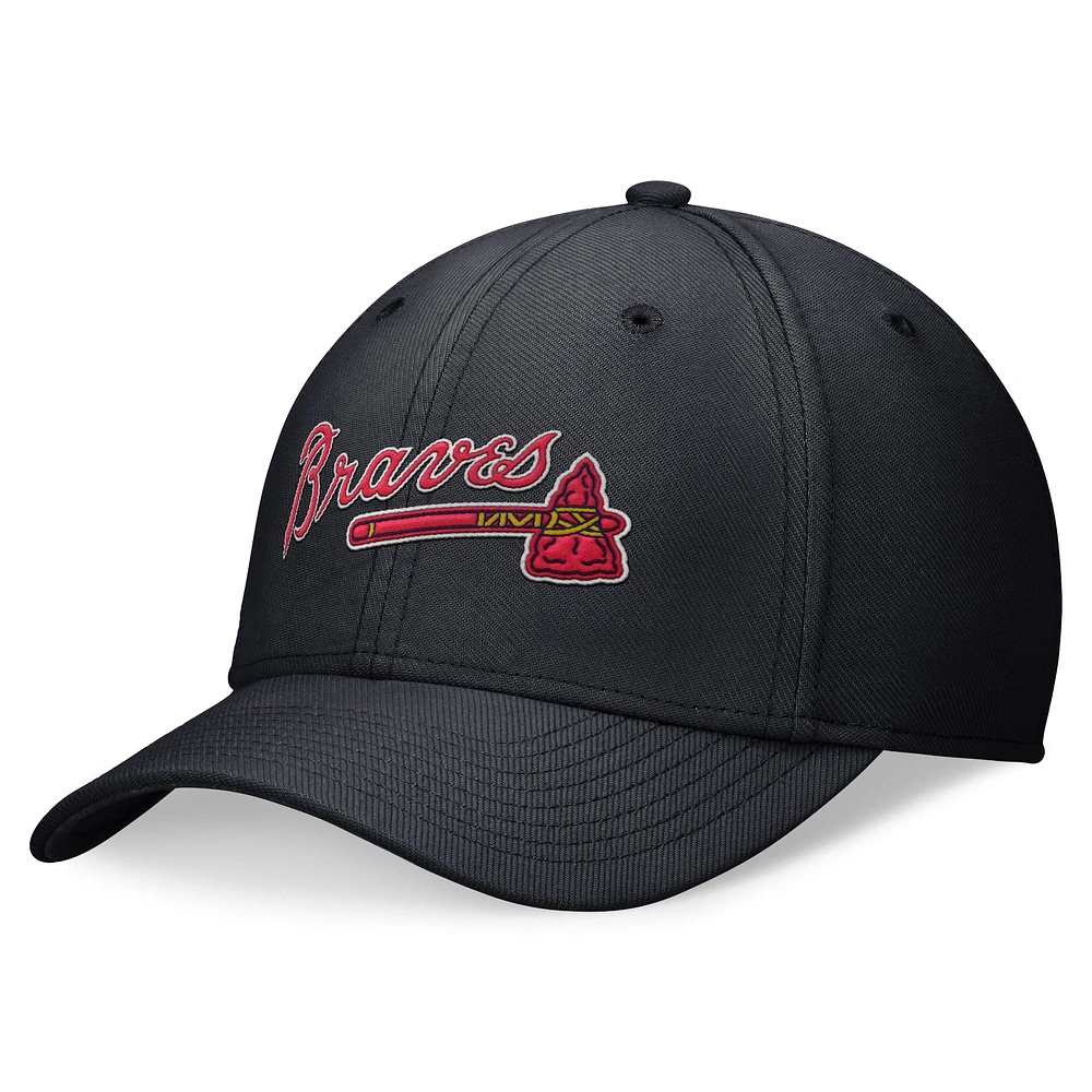 Men's Nike Navy Atlanta Braves Performance Flex Hat