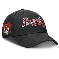 Men's Nike Navy Atlanta Braves Rise Gaberdine Adjustable Hat