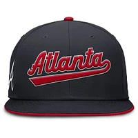 Men's Nike Navy Atlanta Braves True Performance Fitted Hat