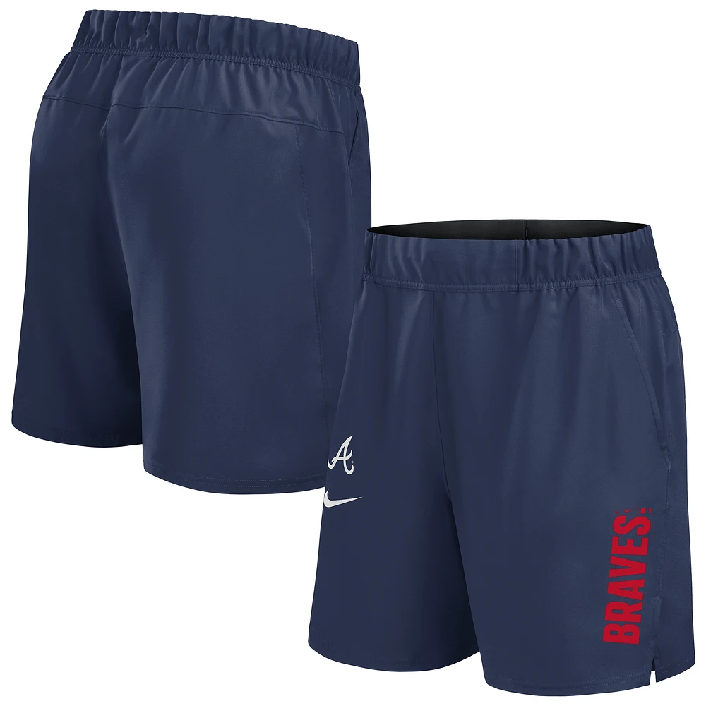 Men's Nike Navy Atlanta Braves Woven Victory Performance Shorts