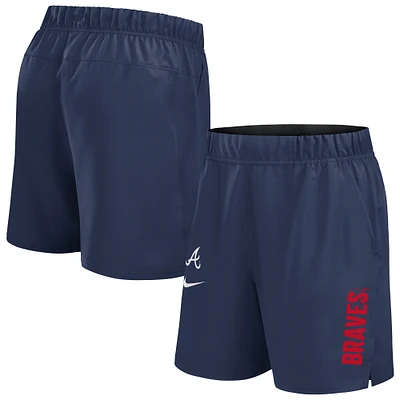 Men's Nike Navy Atlanta Braves Woven Victory Performance Shorts