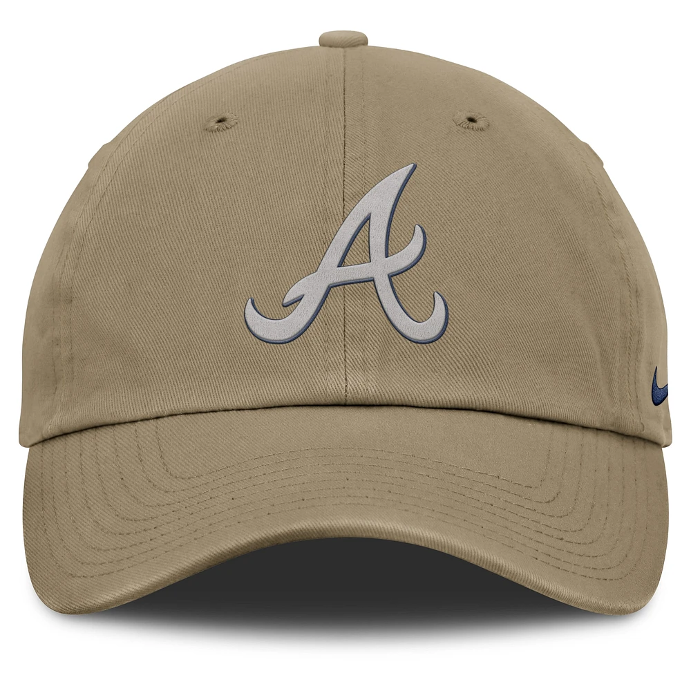Men's Nike Olive Atlanta Braves Club Adjustable Hat
