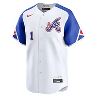 Men's Nike Ozzie Albies White Atlanta Braves City Connect Limited Jersey