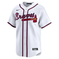 Maillot de joueur Nike Ozzie Albies pour hommes, blanc, Atlanta Braves, domicile limité