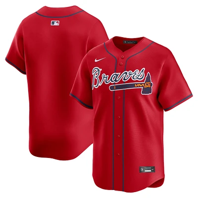 Maillot Nike Atlanta Braves Alternate Limited pour homme, rouge