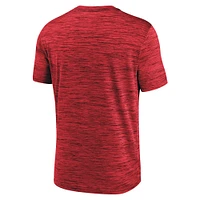 T-shirt d'entraînement Velocity Performance Nike Atlanta Braves Authentic Collection rouge pour homme