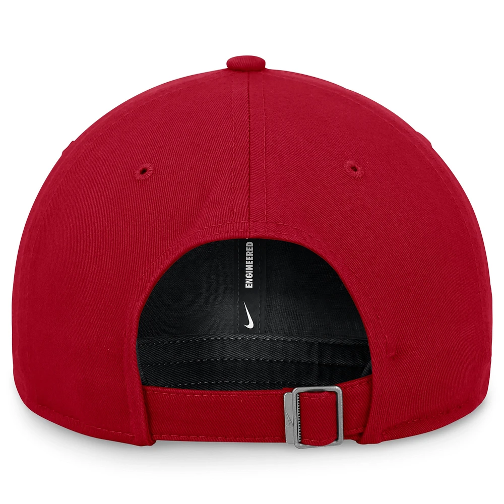 Men's Nike Red Atlanta Braves Club Adjustable Hat