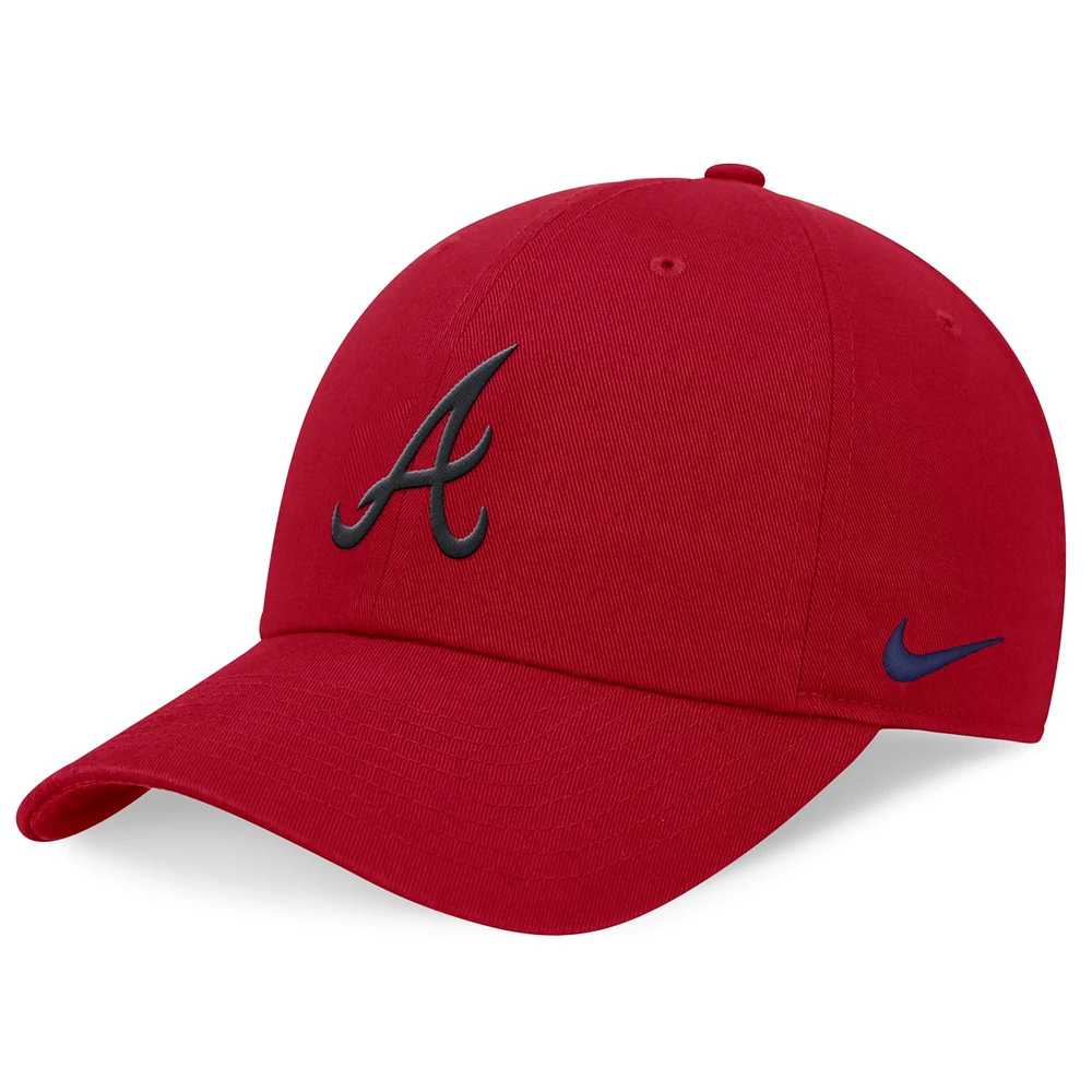 Men's Nike Red Atlanta Braves Club Adjustable Hat