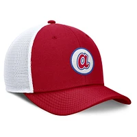 Casquette ajustable Nike Cooperstown Collection Rise Trucker pour homme des Braves d'Atlanta rouges