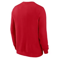 Men's Nike Red Atlanta Braves Pullover Sweatshirt