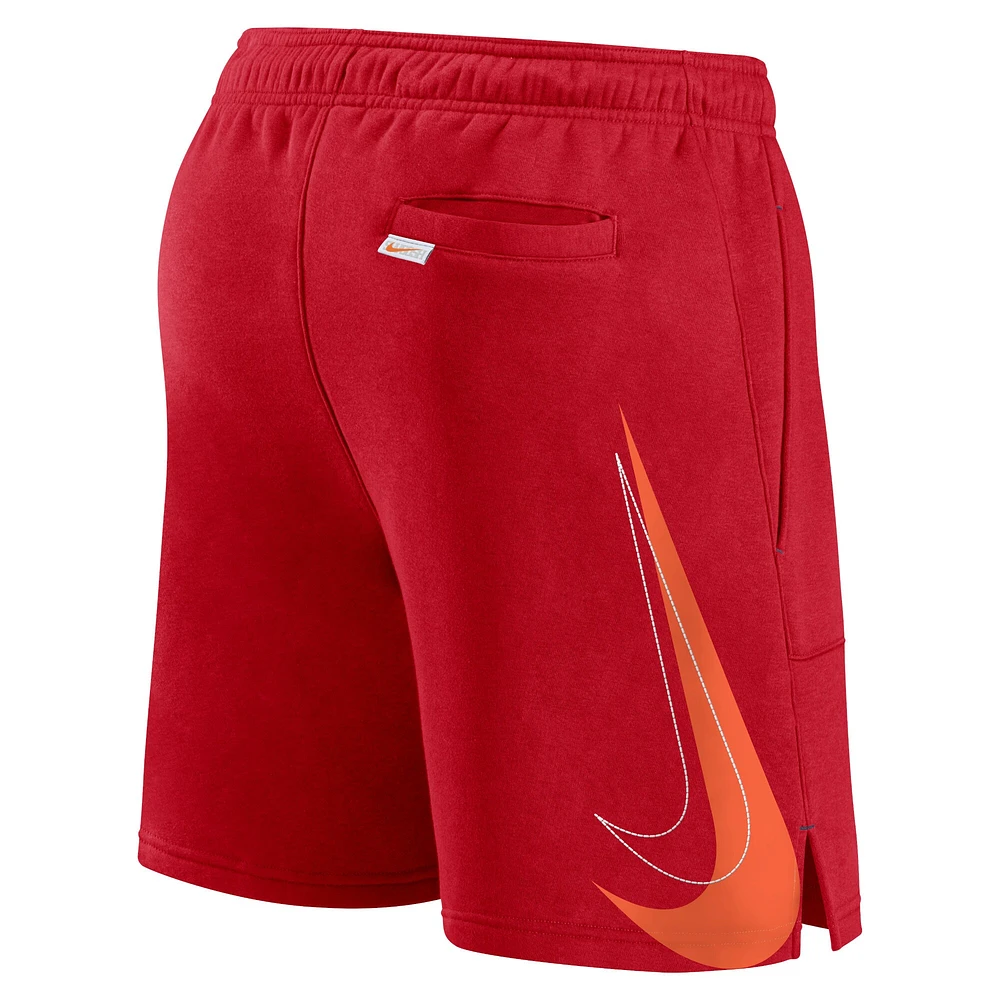 Men's Nike Red Atlanta Braves Statement Ball Game Shorts