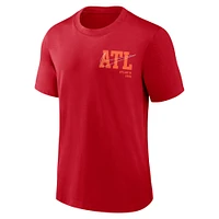 T-shirt Nike Atlanta Braves Statement Game Over rouge pour homme