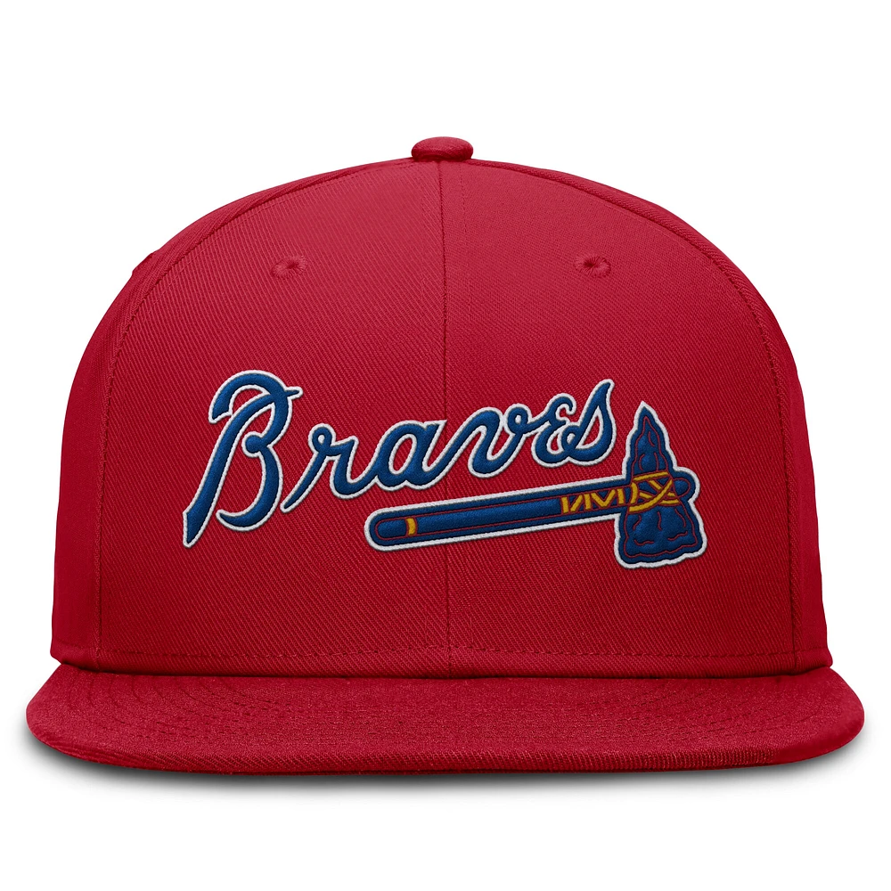 Men's Nike Red Atlanta Braves True Performance Fitted Hat
