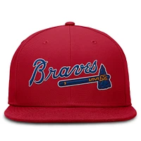 Men's Nike Red Atlanta Braves True Performance Fitted Hat